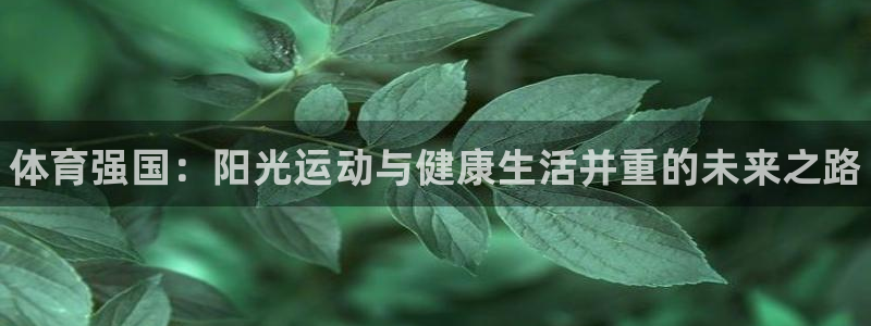 海南yy易游官网下载：体育强国：阳光运动与健康生活并