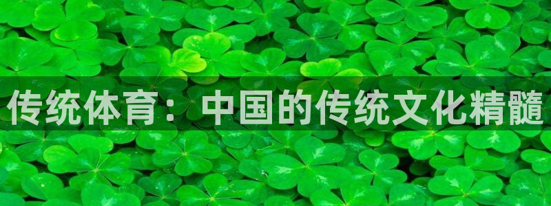 yy易游官网下载开户：传统体育：中国的传统文化精髓