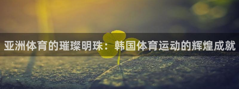 yy易游官网下载招商电话是多少号码：亚洲体育的璀璨明珠：韩国